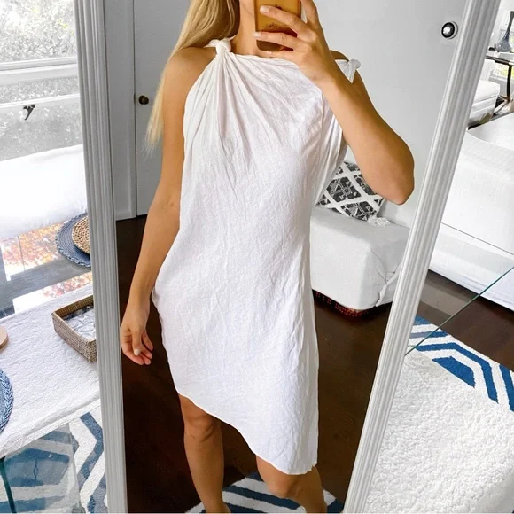 zara white boho dress Zara | Dresses | Zara Boho White Asymmetrical Linen Dress